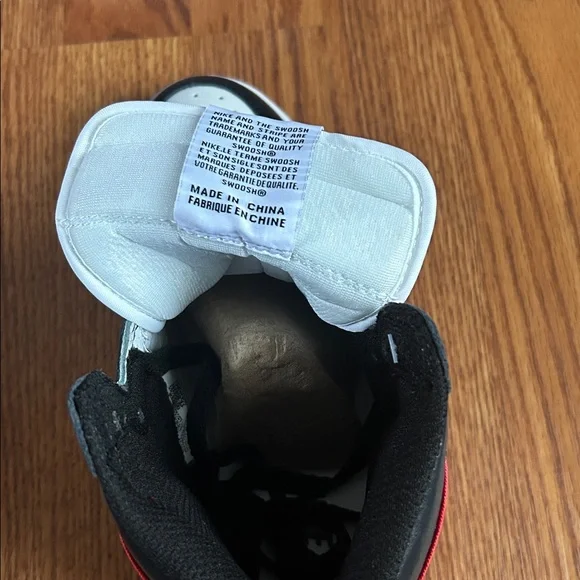 Nike High-Top Sneakers - Red, Black, White - Picture 8 of 13